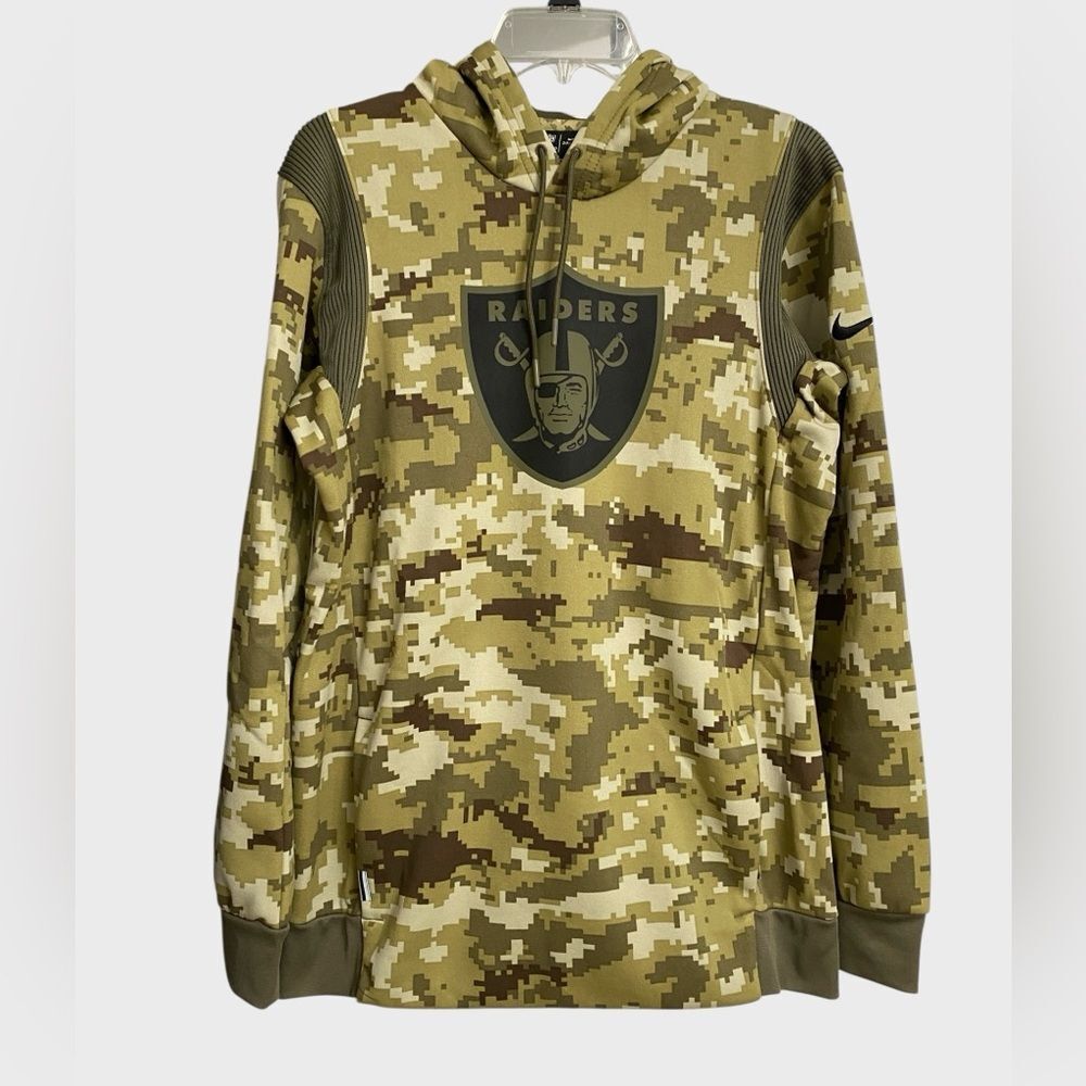 NWT Nike Las Vegas Raiders Salute To Service 2021 Therma Hoodie Sweatshirt S NFL